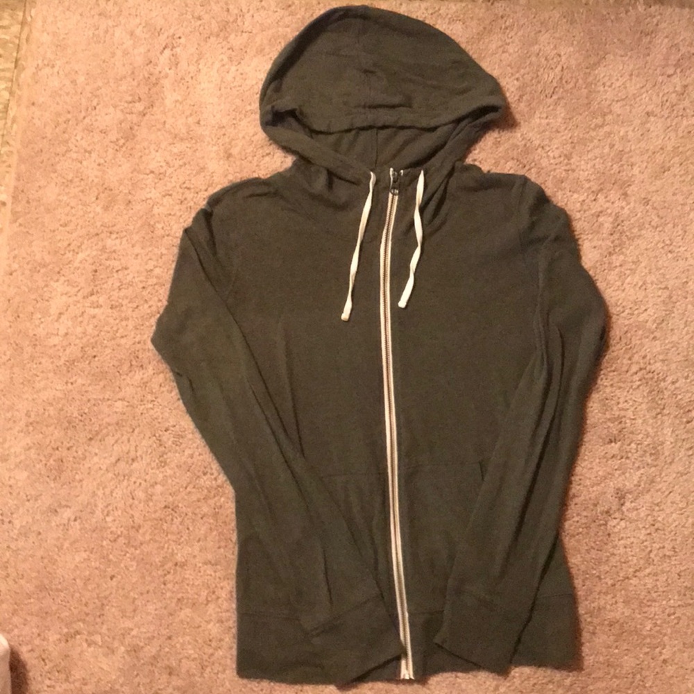 Army Green Zip Up